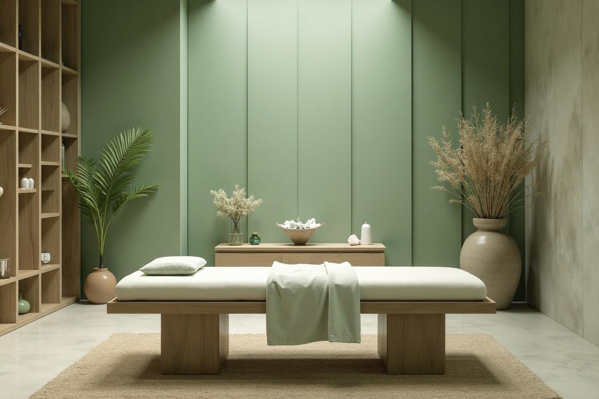 A calm, warm-lit practitioner space — the kind of business FrequencyOS is built to run