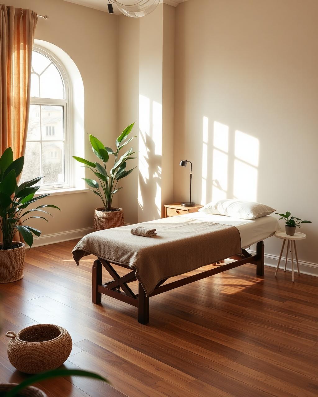A quiet treatment room ready for the day